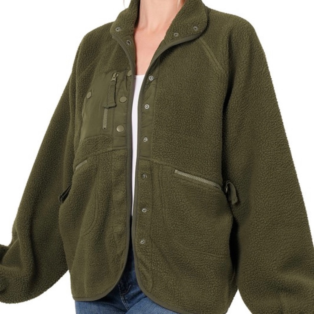 Sherpa fleece jacket